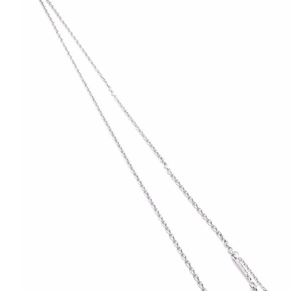 Authentic! Cartier 18k White Gold Diamond Cross Pendant Chain Necklace - Picture 13 of 13